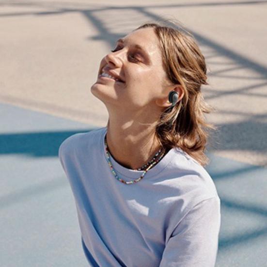 1 шт. Bluetooth-совместимые беспроводные наушники IPX5 Водонепроницаемые стереозвуковые шумоподавляющие спортивные наушники-клипсы для ушей