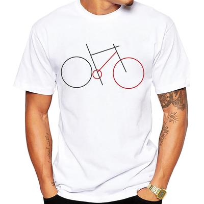 Футболки Strange and Simple Bike and Cycle Футболка велосипедиста с фиксированной передачей Унисекс Шоссейный велосипед Велоспорт Спортивные белые повседневные футболки для мальчиков Футболка унисекс
