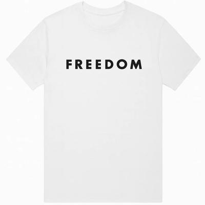Футболка Freedom Charlie Kirk Gildan Heavy Cotton – Белый, Красный, Черный ГОРЯЧИЙ ТОВАР Унисекс Футболка