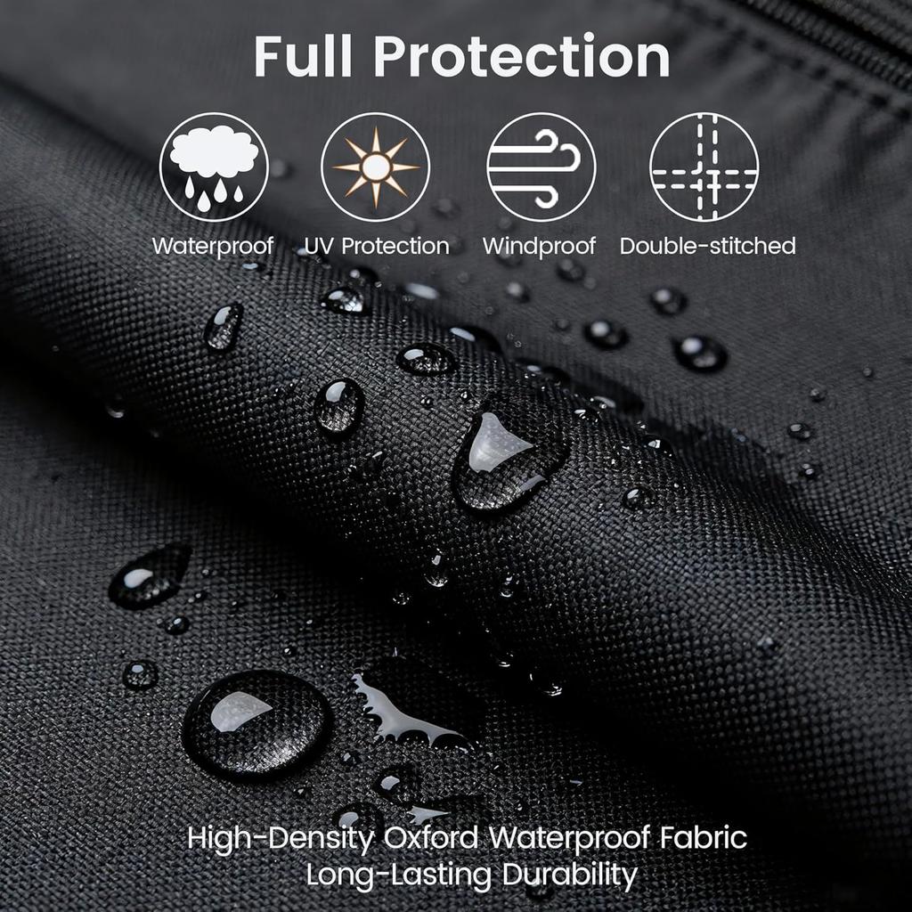 Essential Folding Treadmill Cover for Gym Equipment, Oxford Cloth Waterproof/Sunproof, Dustproof & Durable Full Coverage Sleeve