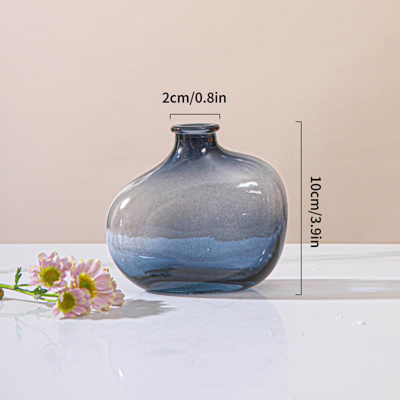 Прозрачная стеклянная ваза для цветов, нестандартная композиция из цветочных бутылок, гидропоника, реквизит для фотосъемки цветов, настольный декор комнаты