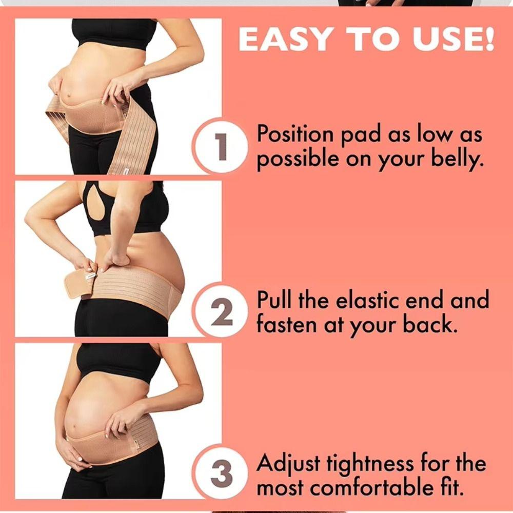 Adjustable Pregnant Women Belt Soft Women Abdominal Protector Maternity Belly Band Growing Bellies