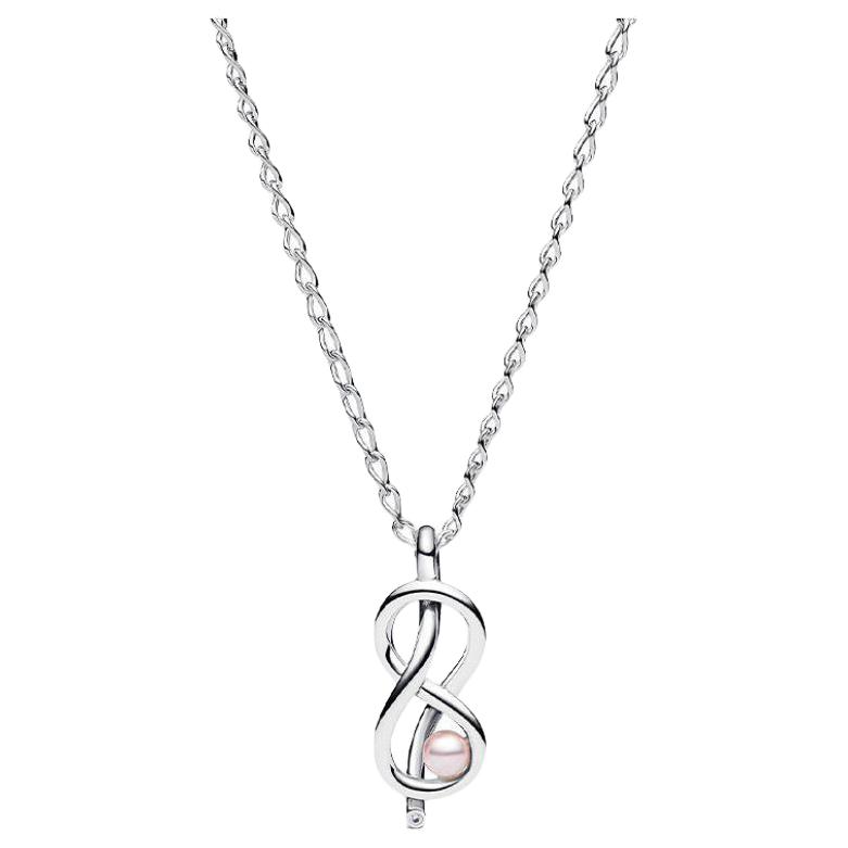 Pandora Fashionable Exquisite Design 925 Silver Cubic Zirconia Necklace Women necklace 393762C01