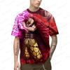 Новые мужские аниме Monkey D. Luffy 3D Printing Role Play Женские и детские уличные футболки унисекс большого размера