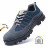Fashion Large Size Men's Safety Shoes Anti Smashing Puncture-proof Men Anti Spark Work Shoes with Protection Anti Slip Safety Boots New