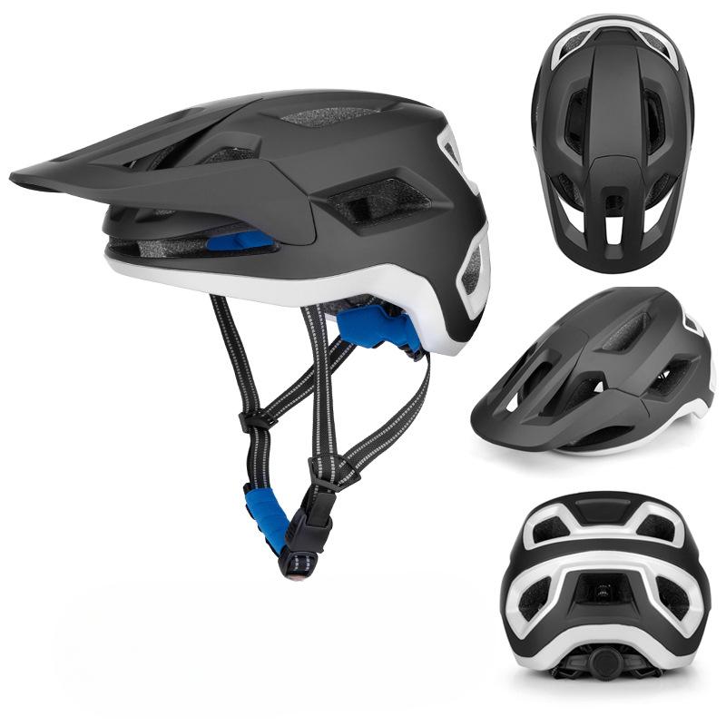 Шлем для езды на горном велосипеде с увеличенным козырьком, двухсторонним интегрированным молдингом, легкий и дышащий