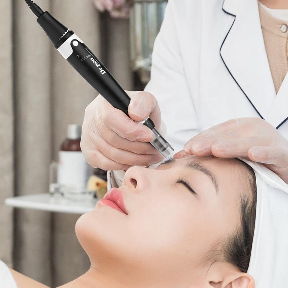 Доктор. Ручка A7 Профессиональная ручка с микроиглами с 12 шт. картриджами Derma Rolling Микроигольная терапевтическая система Уход за кожей Инструмент для красоты