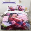 Boa Hancock Pattern Bedding Quilt Set Quilt Cover Pillowcase Home Birthday Gift(1 * duvet cover + 2 * pillowcase, without core)