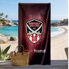 Sheffield United FC Personalized Printed Beach Towel Soccer Logo Support Custom Name Text Absorbent Towel For Sport Travel Special Gift