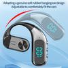 Rotatable Wireless Bluetooth Headphones With Digital Display Open-Ear Business Bone Conduction Clip-On Headphones