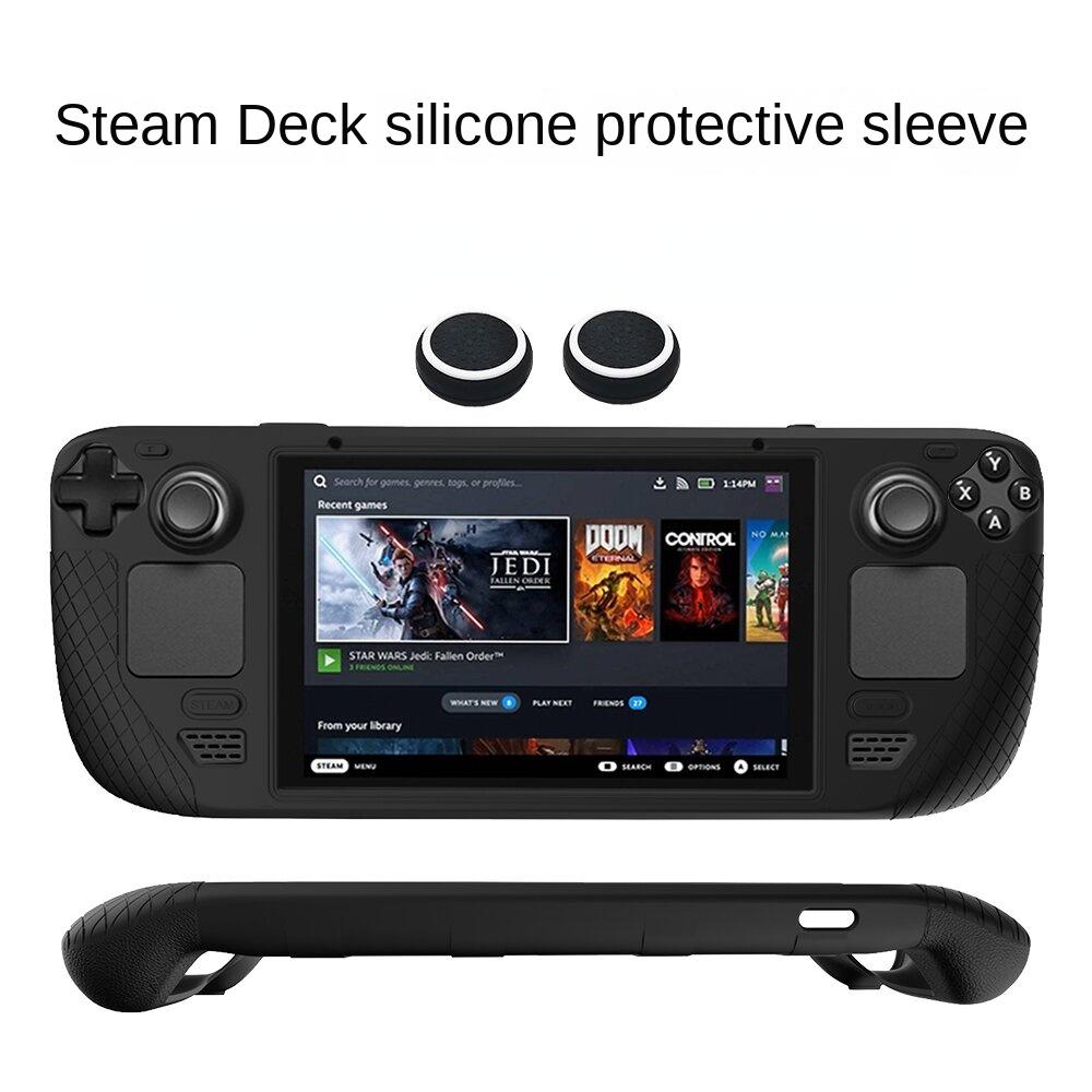 Защитный чехол для игровой консоли Steam Deck, силиконовый чехол Steam Host, все включено и защищает от падений