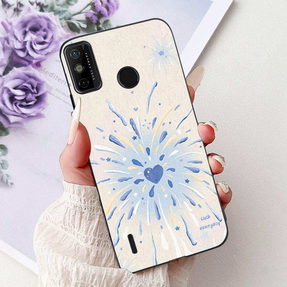 For Tecno Spark 6 Go KE5j KE5k Case For Tecno Spark Go 2020 KE5S Cover Silicone Cute Fashion Flowers Funny Painted Back Cover