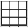 VidaXL Étagère d'affichage 9 cubes Noir 103x30x107,5 cm Tissu 322610