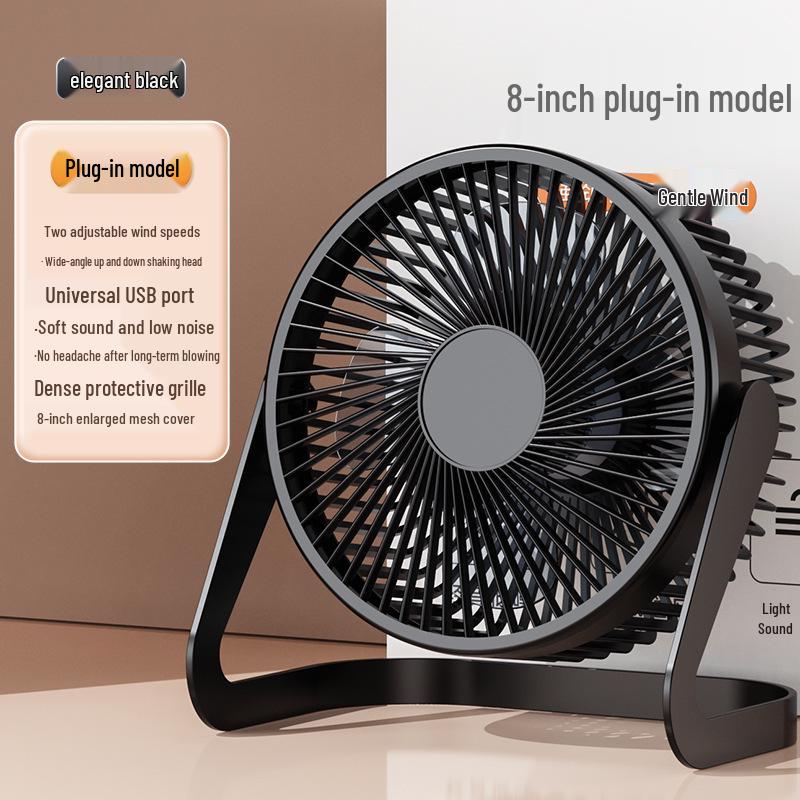 USB Mini Desk Fan: 5, 6, and 8 Inch - Perfect for Students and Offices
