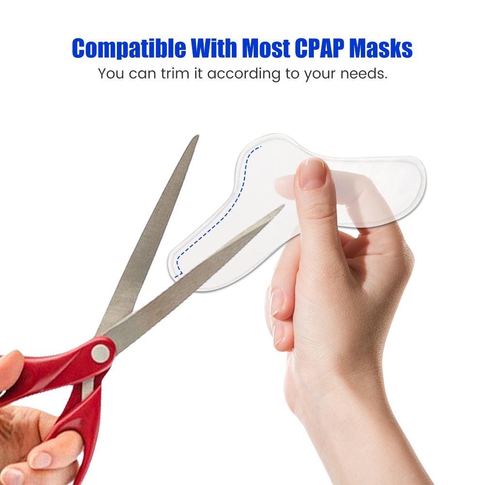 10 шт. Прозрачные носовые подушечки для CPAP-маски, носовые подушечки для маски от апноэ во сне, комфортная подушечка, можно обрезать по размеру, подушечки для большинства масок