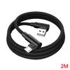 Разъем под углом 90 градусов Не спутывающийся телефонный кабель Micro USB Type C Быстрое зарядное устройство для зарядки Нейлоновый шнур Провод