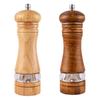 Seasoning Grinder Ceramic Core Kitchen Gadget Reusable Manual Rubber Wood Salt Pepper Mill Modern Grind Large Capacity