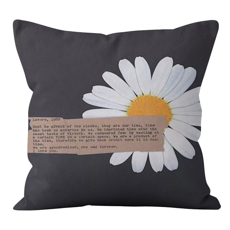 Льняная подушка Daisy Домашняя диванная подушка