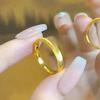 Блестящие медные кольца Не тускнеющее кольцо «кошачий глаз» Простое кольцо с волнистым узором Цельное парное кольцо