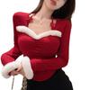 "Autumn Hot Girl Halter Neck Slim Fit Long-Sleeve T-Shirt: Sexy, Versatile Style"