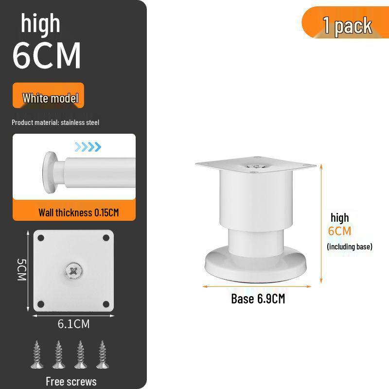 Adjustable Thickened Stainless Steel Table and Sofa Support Legs