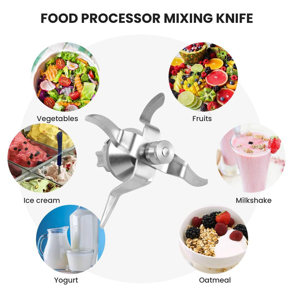 Replacement Blender Knife for Vorwerk Thermomix TM31 TM 31 Food Processor Mixing Knife with Seal Ultra-Sharp Spare Part