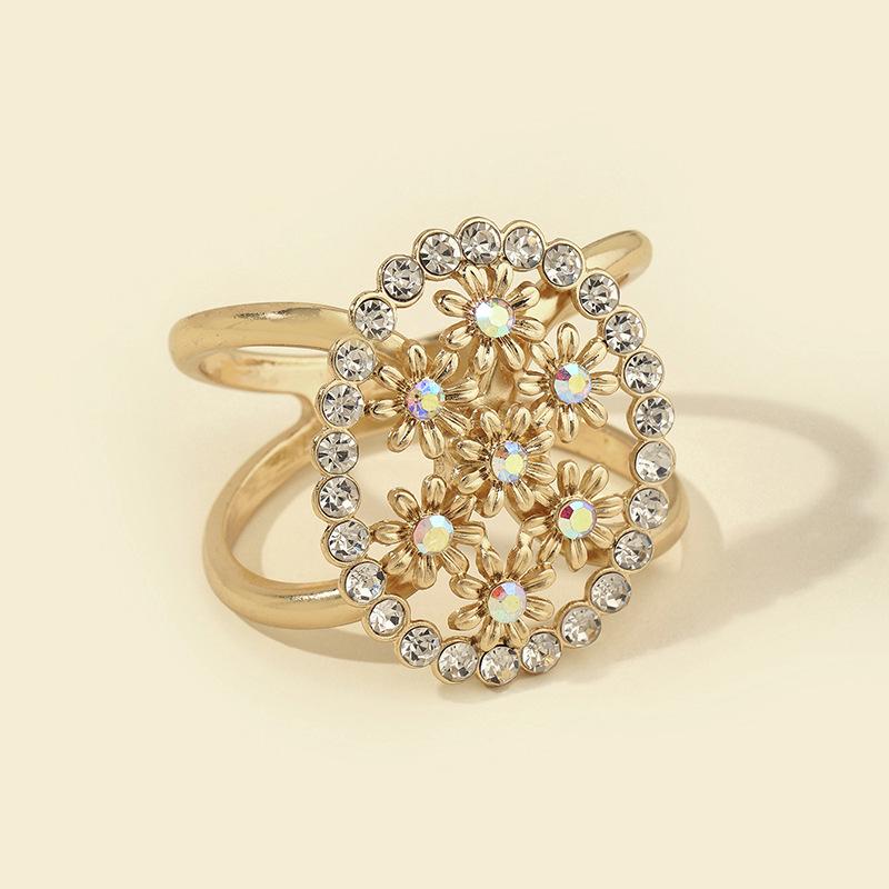 Ретро-огромный цветочный овальный шарф и пряжка для ремня пальто