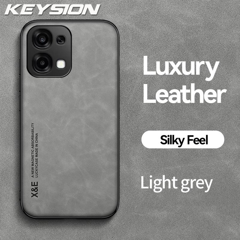 KEYSION Роскошный ретро чехол из ПУ кожи для телефона OPPO A6 Pro 5G Мягкий силиконовый+ПК Противоударный чехол на заднюю панель телефона для OPPO A6 Pro