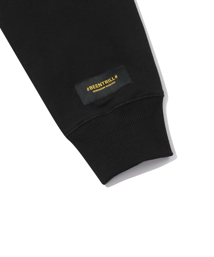 BEENTRILL [24Fw] Spray Hashtag Sweatshirt (Black)