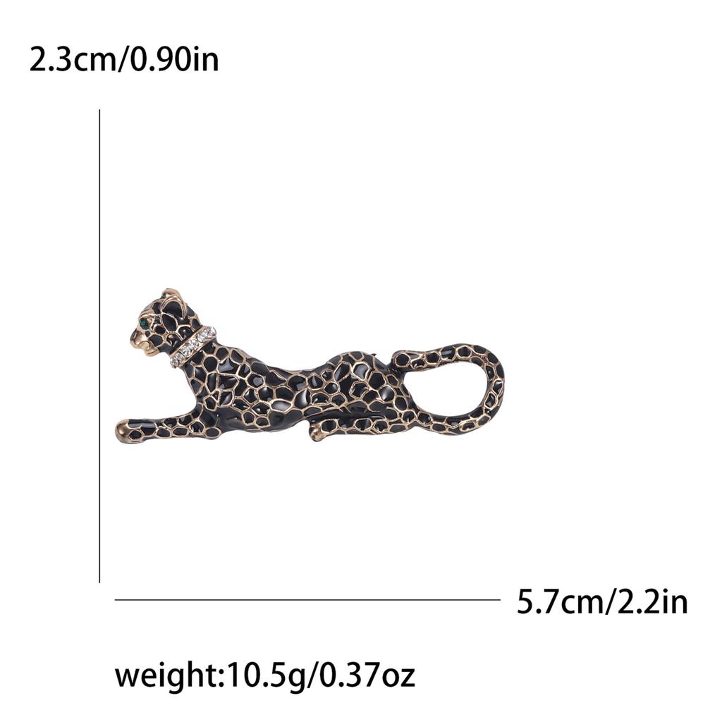 Высококачественная брошь с леопардовым принтом, черно-белая эмаль, масляный пятнистый леопард, мужские и женские аксессуары, булавка с изображением животного