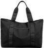 6 Colors Tote Bag Large Capacity Nylon 2WAY Shoulder Handbag Unisex Waterproof [Jotml] (Black)