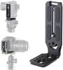 DSLR Camera L Bracket Vertical Horizontal Switching Tripod Quick Release Plate Compatible with Canon Nikon Sony DJI Osmo Stabilizer Tripod Monopod