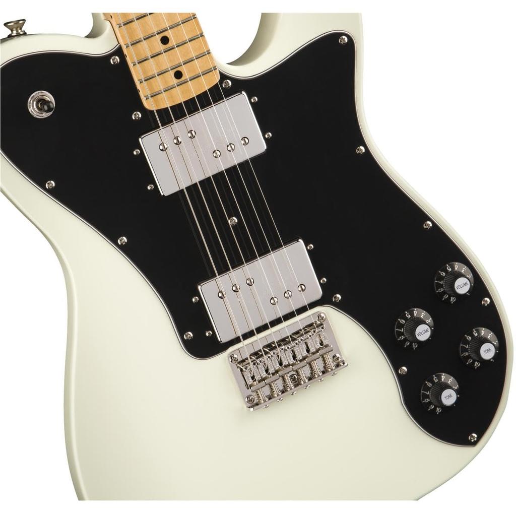 Fender Squier by Fender Electric Guitar Classic Vibe Maple Olympic White Soft Case Included '70s Telecaster® Deluxe, Fingerboard,