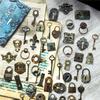 50-листовые ретро-винтажные наклейки-этикетки, классические старинные дизайны для украшения дневника и маркировки подарков