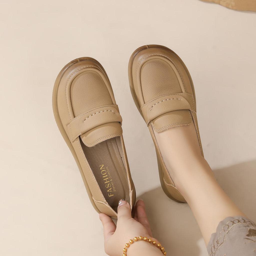 Women's Loafers 2025: Soft Sole Flat Heel Spring/Autumn Work Shoes