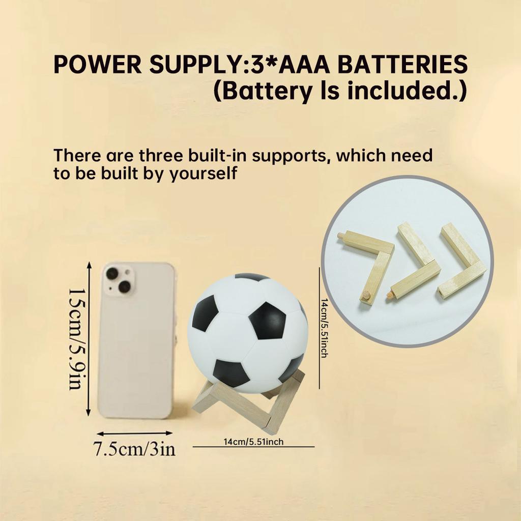 3D Футбольный Ночной Светильник Спальня Настольное Украшение Футбольная Лампа для Домашнего Декора