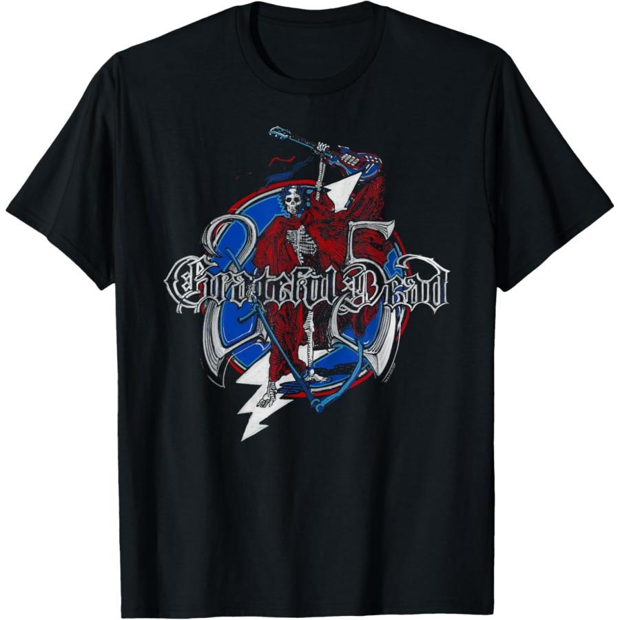 Grateful Dead 25-летний юбилей Скелет Винтажная футболка группы