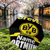 Custom Name Personalized Borussia Dortmund Print Umbrella, Auto Open Close, 8‑Rib Sturdy Frame, Commute Camping Hiking Use, Birthday Gift