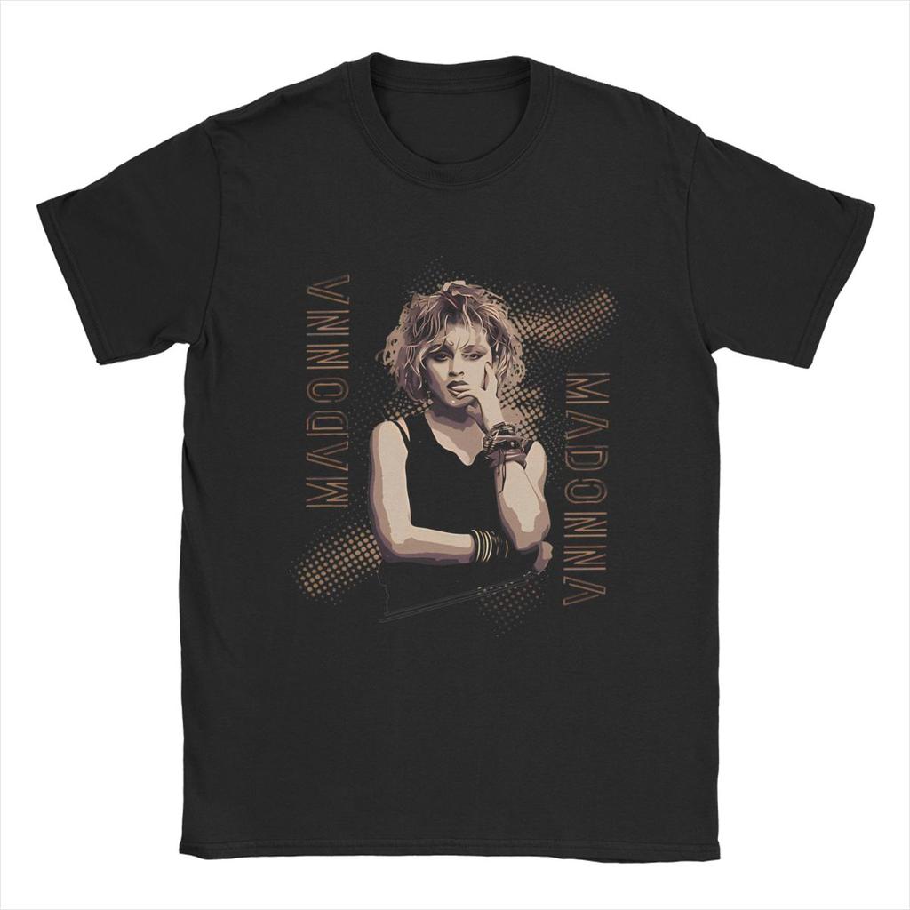 Men Women Madonna Music Vintage Pop Singer T-Shirt Apparel Awesome Summer T Shirts Top Tee Clothes Summer