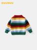 DUUDUU 2025 Корейский стиль Детский и для малышей Вязаный кардиган – Утолщенный осенне-зимний свитер