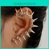 Fashion Alloy Ear Climber With Geometric And Rivet Design For Stylish Women And Gifts