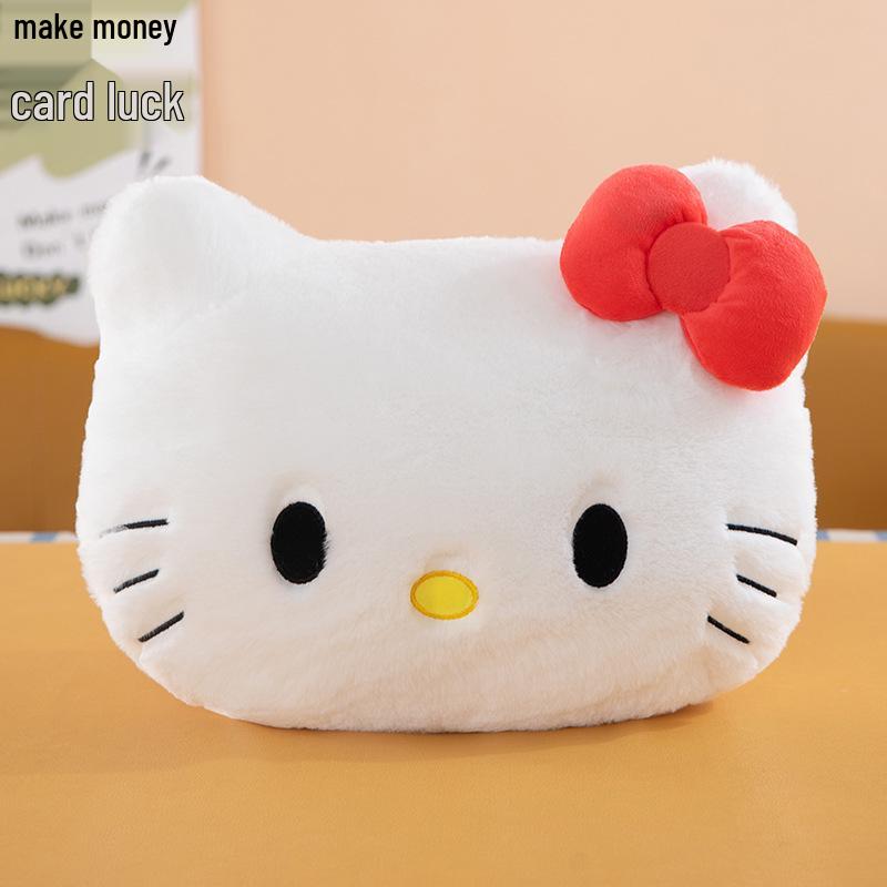 Плюшевая подушка-обнимашка Hello Kitty - Подушка-кошка для офисного сна