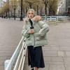 Зимняя женская одежда Теплые толстые парки Меховой воротник Капюшон Хлопковая куртка Ветрозащитная Свободная верхняя одежда Шик