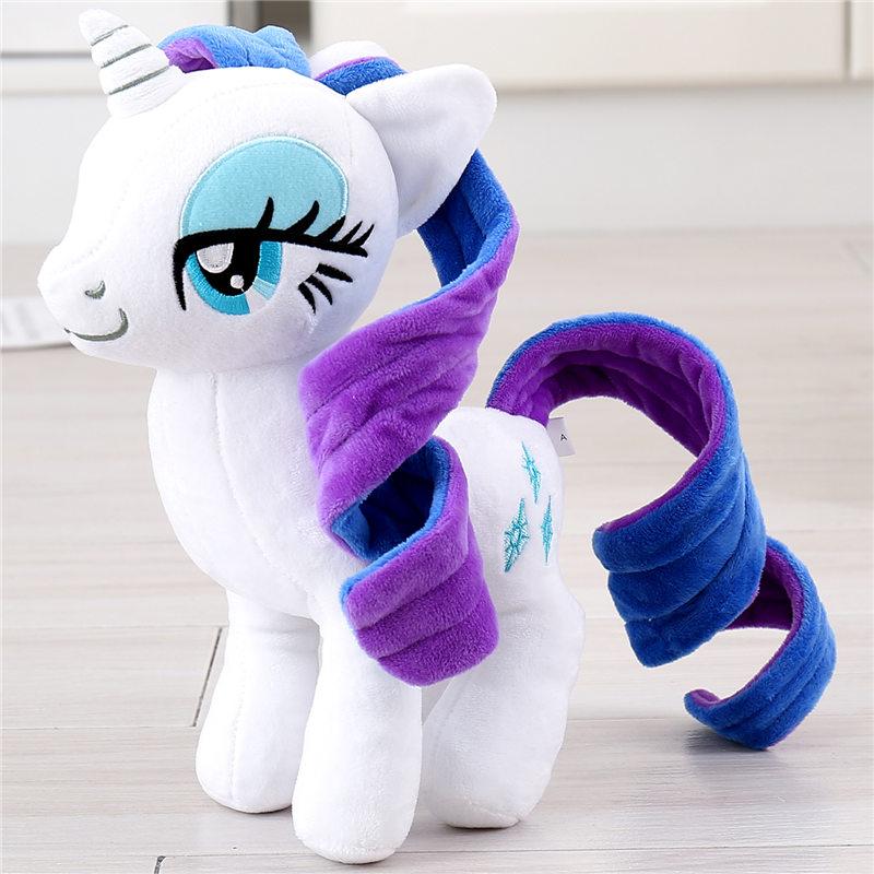 New My Little Pony Plush Toys Twilight Sparkle Pinkie Pie Rarity Fluttershy Applejack Rainbow Dash Stuffed Doll Kid Xmas Gift