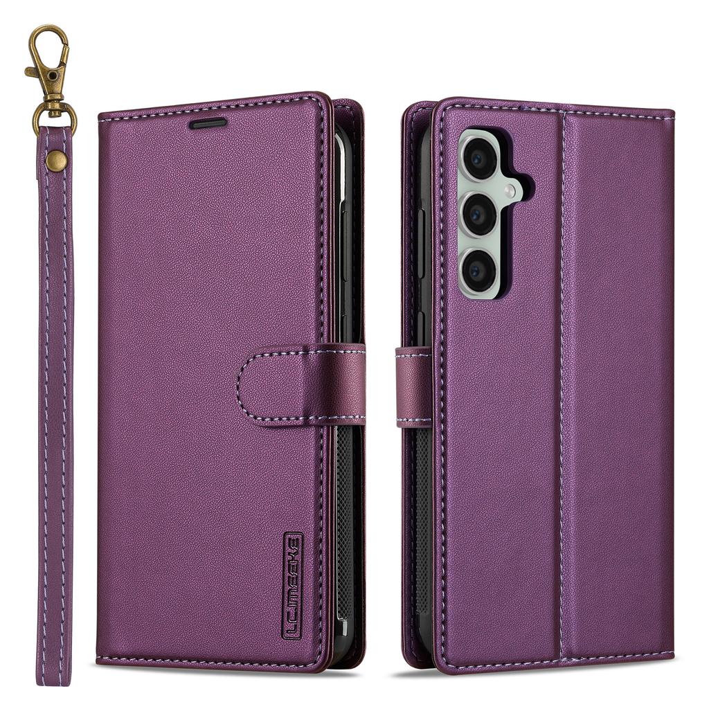 LC.IMEEKE L2 Series for Samsung Galaxy A17 5G Case PU Leather Wallet Detachable Magnetic Phone Cover