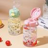 Kawaii чашка для воды с крышкой соломинка для девочек кофе чай с молоком многоразовая пластиковая чашка для холодных напитков большая емкость бутылка для воды без BPA