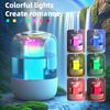 Увлажнитель воздуха с цветной подсветкой, светодиодный дисплей влажности, две насадки, USB, увлажнитель с холодным паром, тихий домашний офис, спальня, диффузор эфирных масел