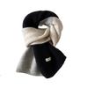 Neckwarmer Cashmere Shawl Wraps Winter Neck Scarf Temperament Patchwork Color Scarf  Female/Girls