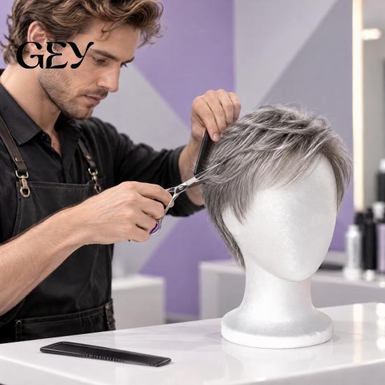 Styling Foam Head Mannequin for Wigs, Lightweight Wig Display Stand with Stable Faceless Holder Base Trimming Professional Salon Use and Cosplay Props