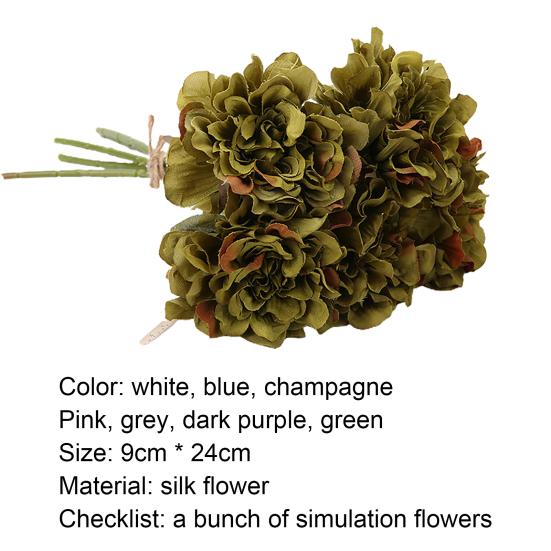 Декоративный искусственный цветок хризантемы из искусственного шелка вечный цветок